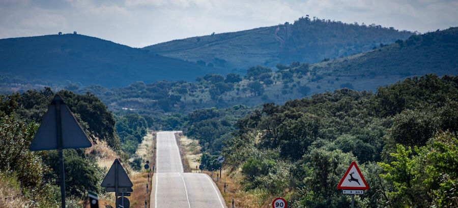 Carretera paisajstica Extremadura