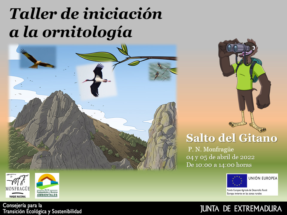 Taller de iniciación a la ornitología en Monfragüe 