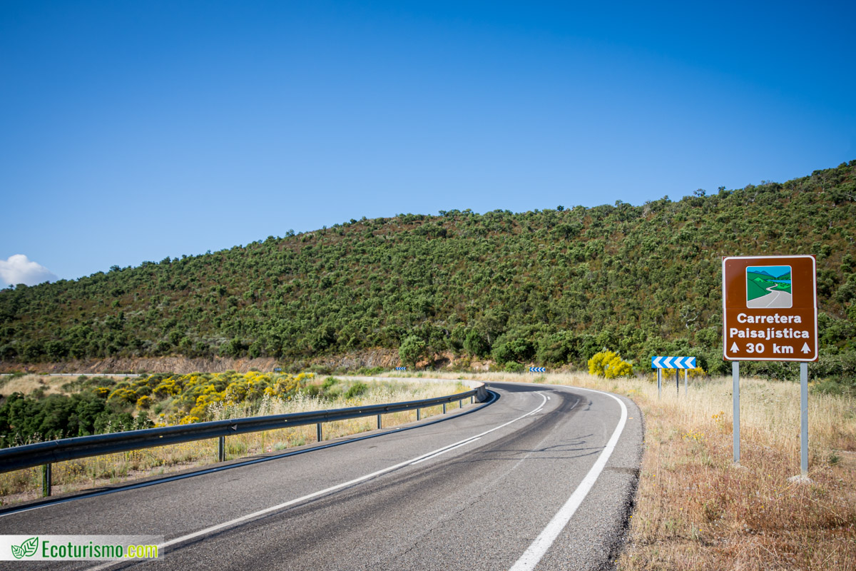 Carretera paisajística Extremadura